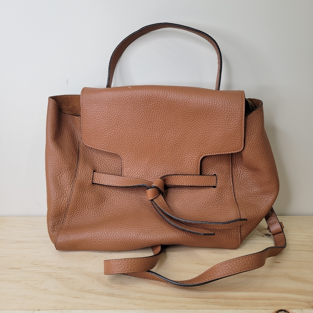 Annabel Ingall crossbody satchel brown leather
